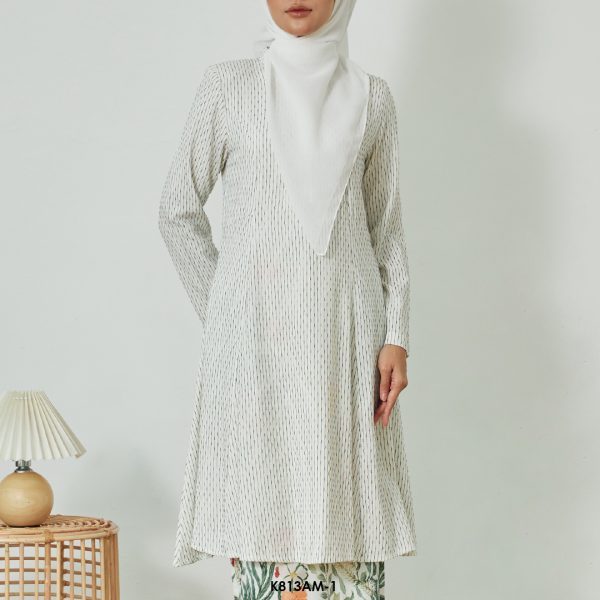 Ameera Kurung in Buttercream (K813AM-1) - Image 3