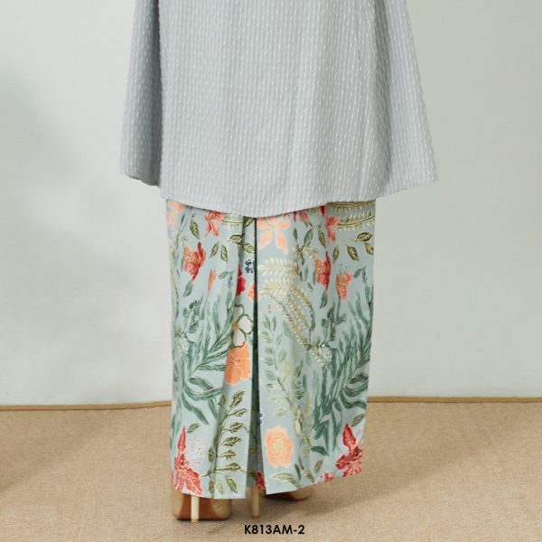 Ameera Kurung in Blue Grey (K813AM-2) - Image 4