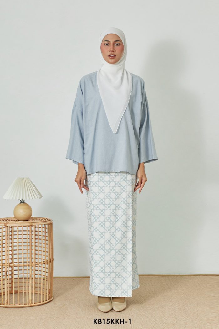 Kurung Kedah in Light Blue (K815KKH-1)