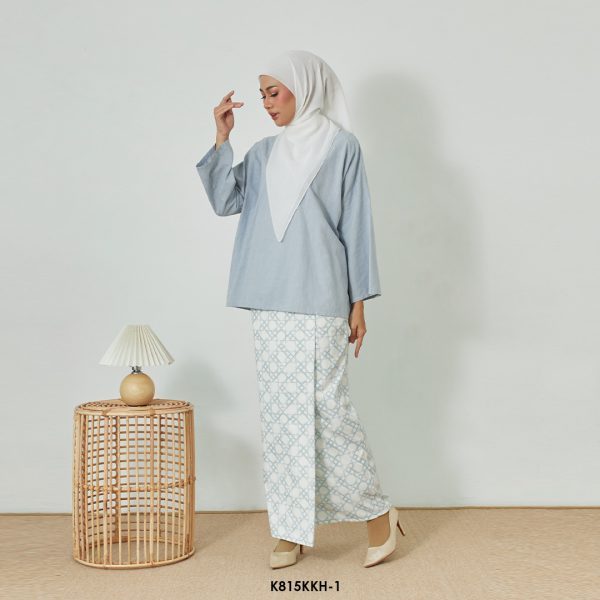 Kurung Kedah in Light Blue (K815KKH-1) - Image 2