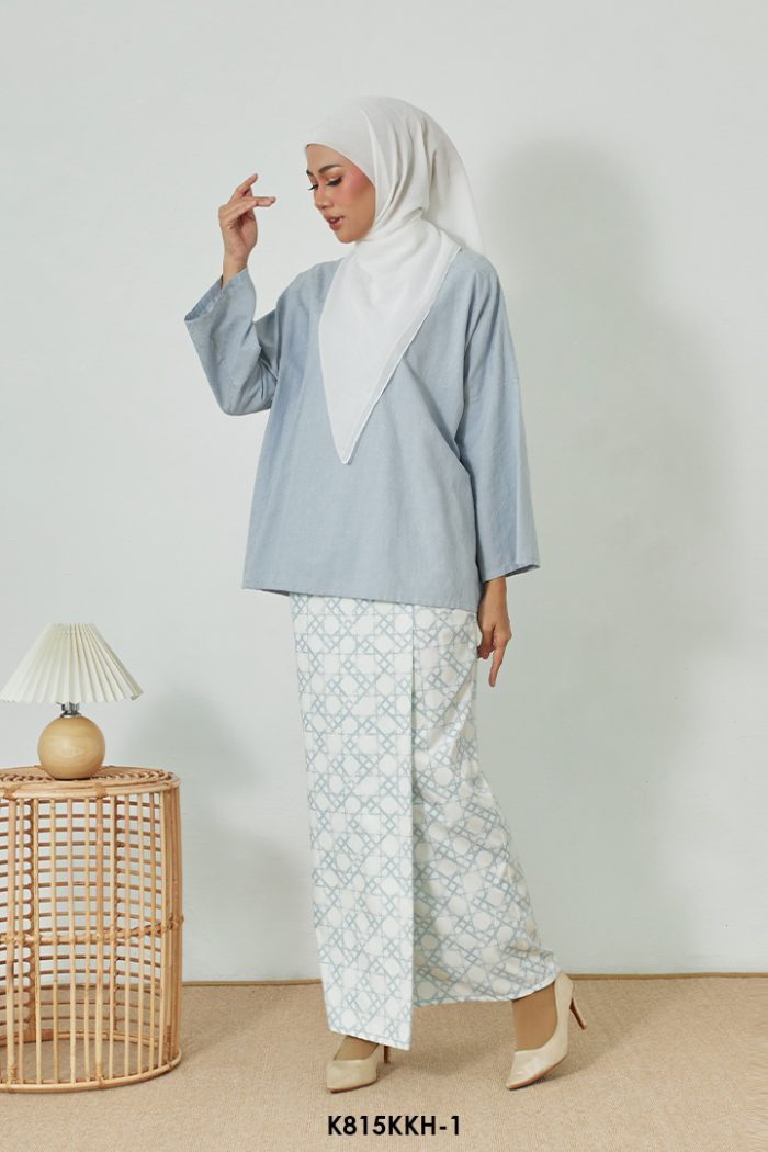 Kurung Kedah in Light Blue (K815KKH-1)