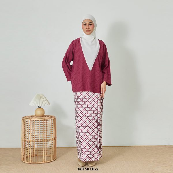 Kurung Kedah in Maroon (K815KKH-2)