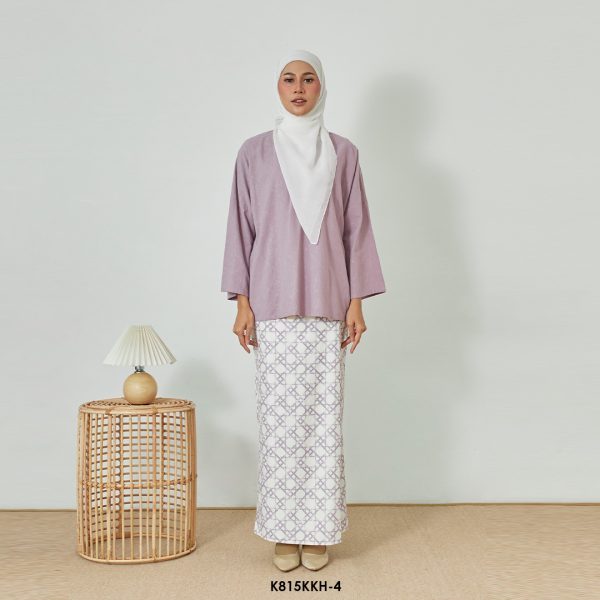 Kurung Kedah in Dusty Purple (K815KKH-4)