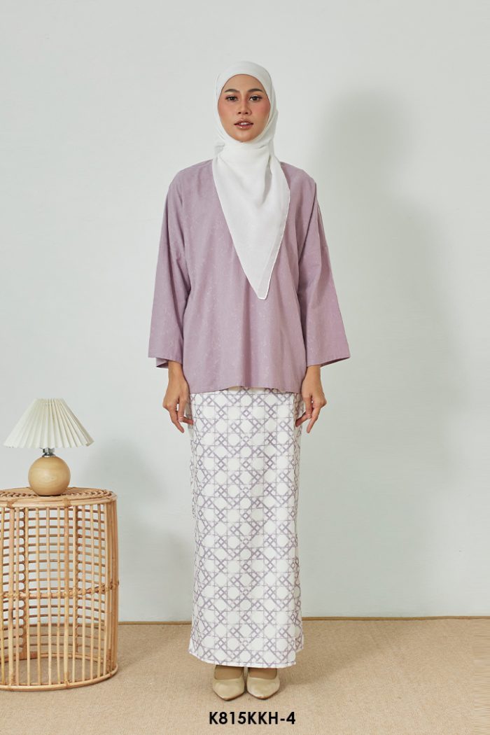 Kurung Kedah in Dusty Purple (K815KKH-4)