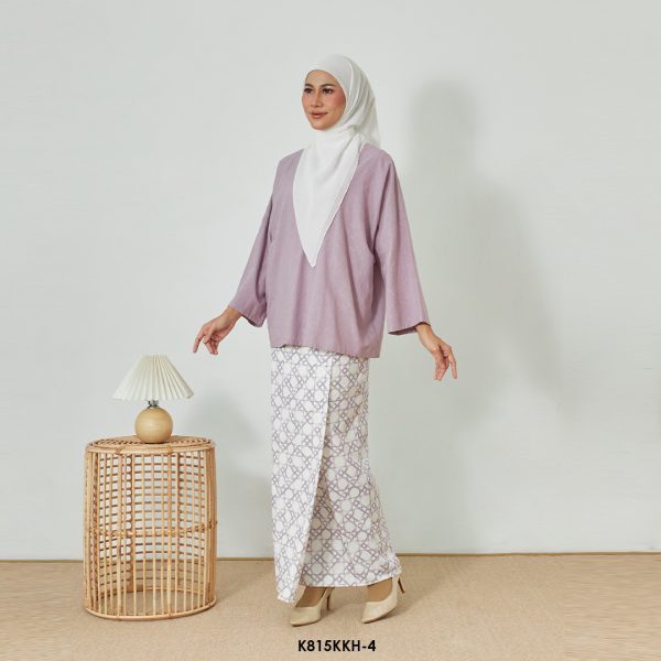 Kurung Kedah in Dusty Purple (K815KKH-4) - Image 2