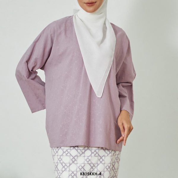 Kurung Kedah in Dusty Purple (K815KKH-4) - Image 3