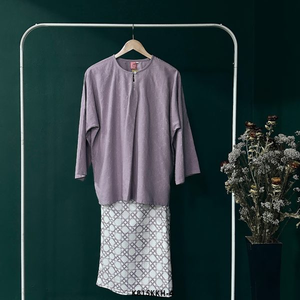 Kurung Kedah in Dusty Purple (K815KKH-4) - Image 4