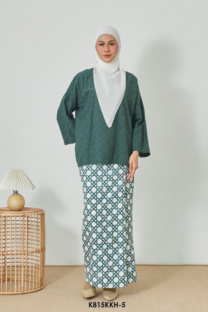 Kurung Kedah in Emerald Green (K815KKH-5)