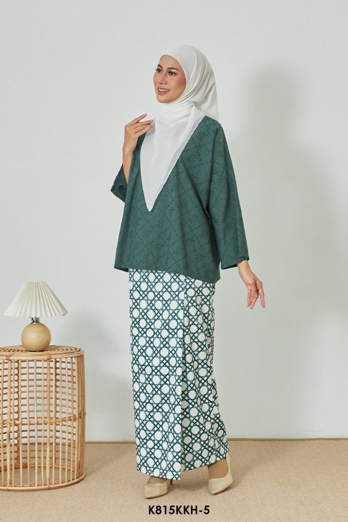 Kurung Kedah in Emerald Green (K815KKH-5)