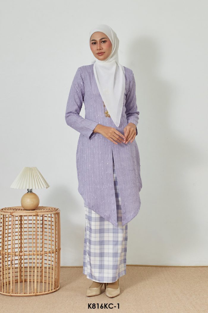 Kebaya Cindai in Lavender (K816KC-1)