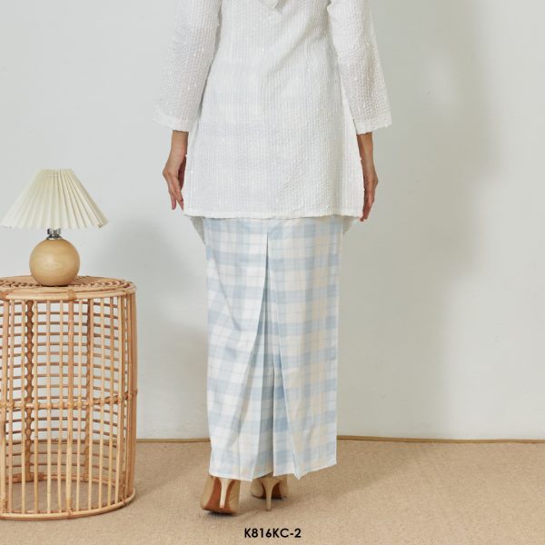 Kebaya Cindai in White (K816KC-2) - Image 3