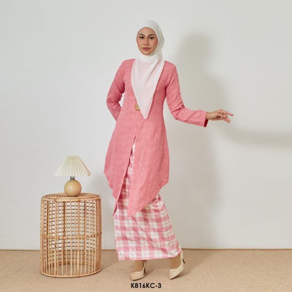 Kebaya Cindai in Pink (K816KC-3)