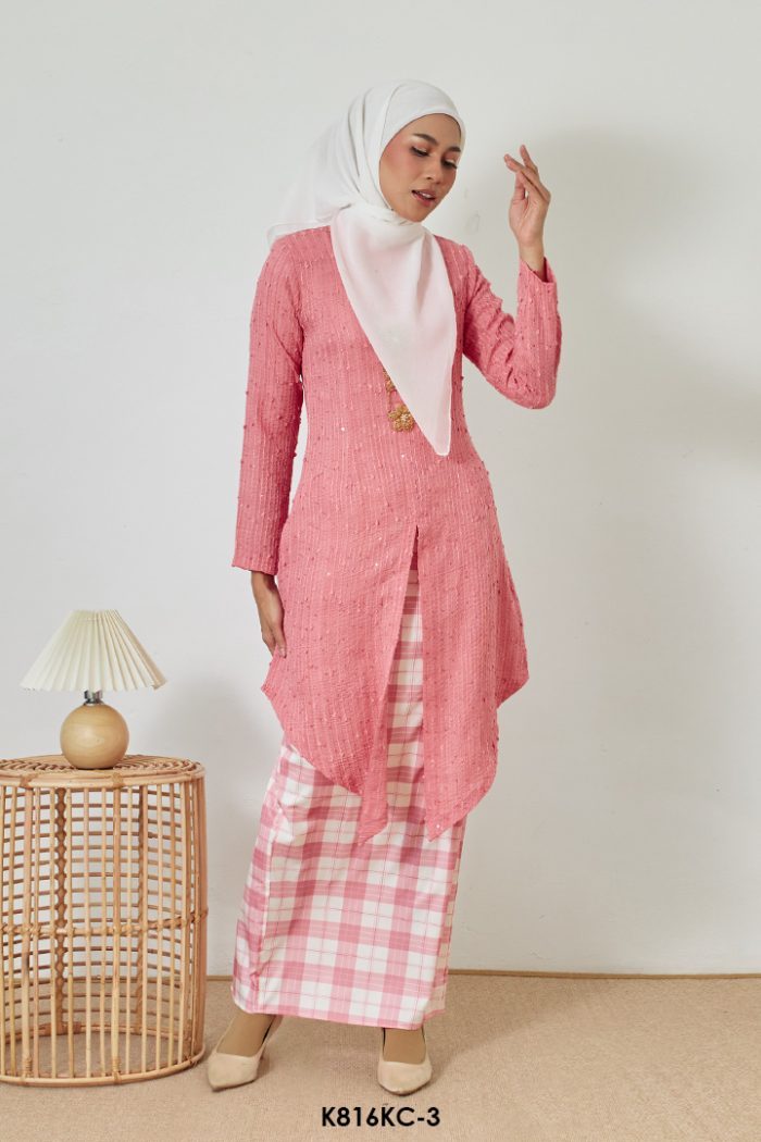 Kebaya Cindai in Pink (K816KC-3)