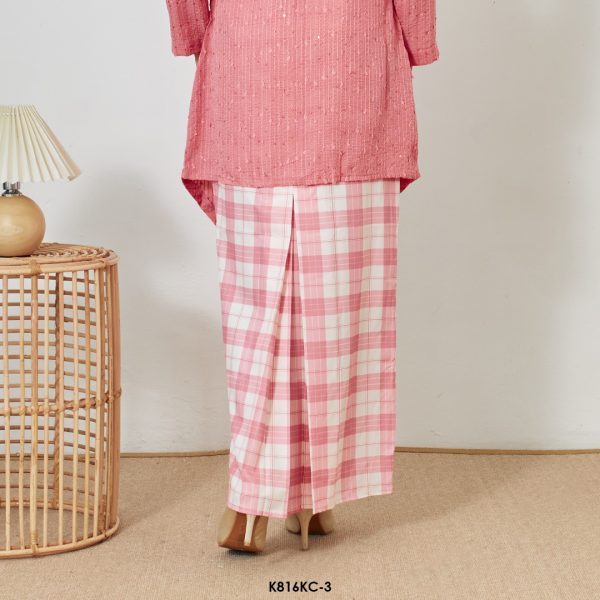 Kebaya Cindai in Pink (K816KC-3) - Image 3