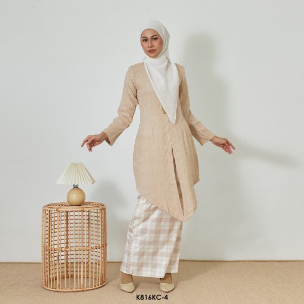 Kebaya Cindai in Sand (K816KC-4) - Image 2
