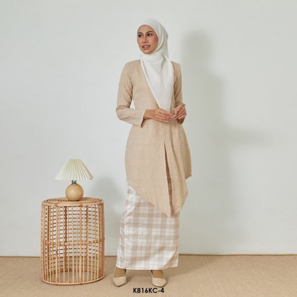 Kebaya Cindai in Sand (K816KC-4)