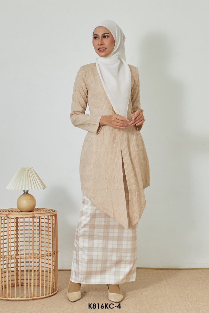 Kebaya Cindai in Sand (K816KC-4)