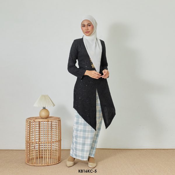 Kebaya Cindai in Black (K816KC-5)