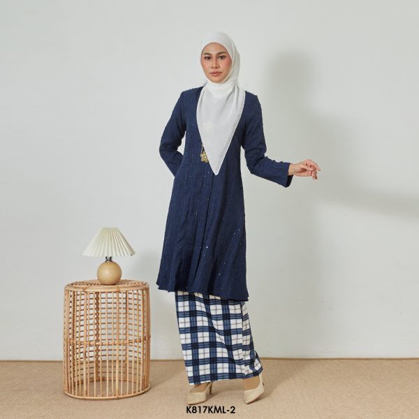 Kebarung Melati in Dark Blue (K817KML-2)