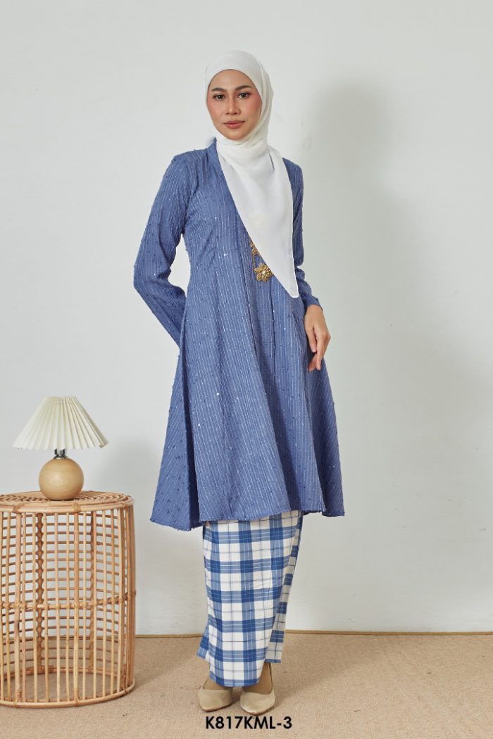 Kebarung Melati in Deep Periwinkle (K817KML-3)