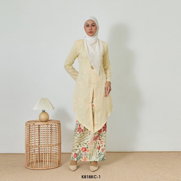 Kebaya Cindai in White (K818KC-1)