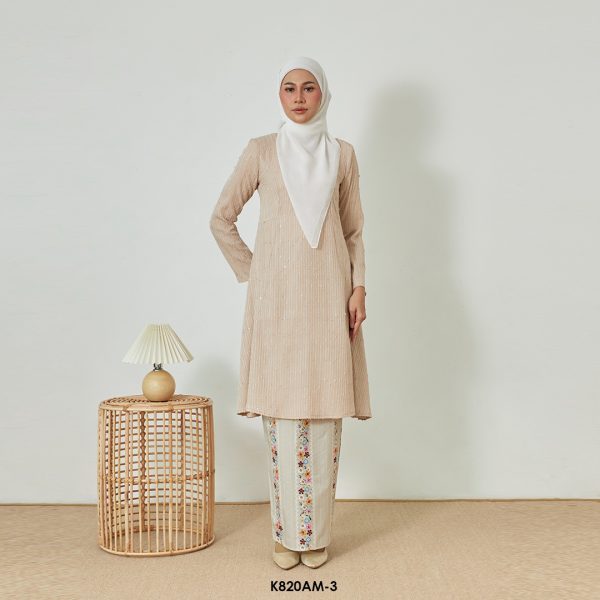 Ameera Kurung in Sand (K820AM-3)