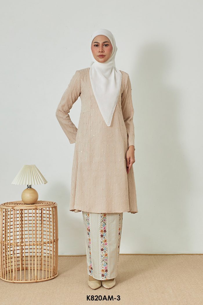 Ameera Kurung in Sand (K820AM-3)