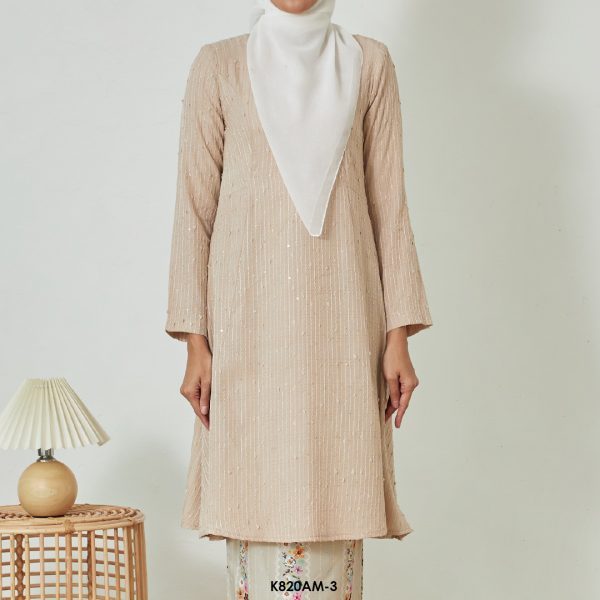 Ameera Kurung in Sand (K820AM-3) - Image 4