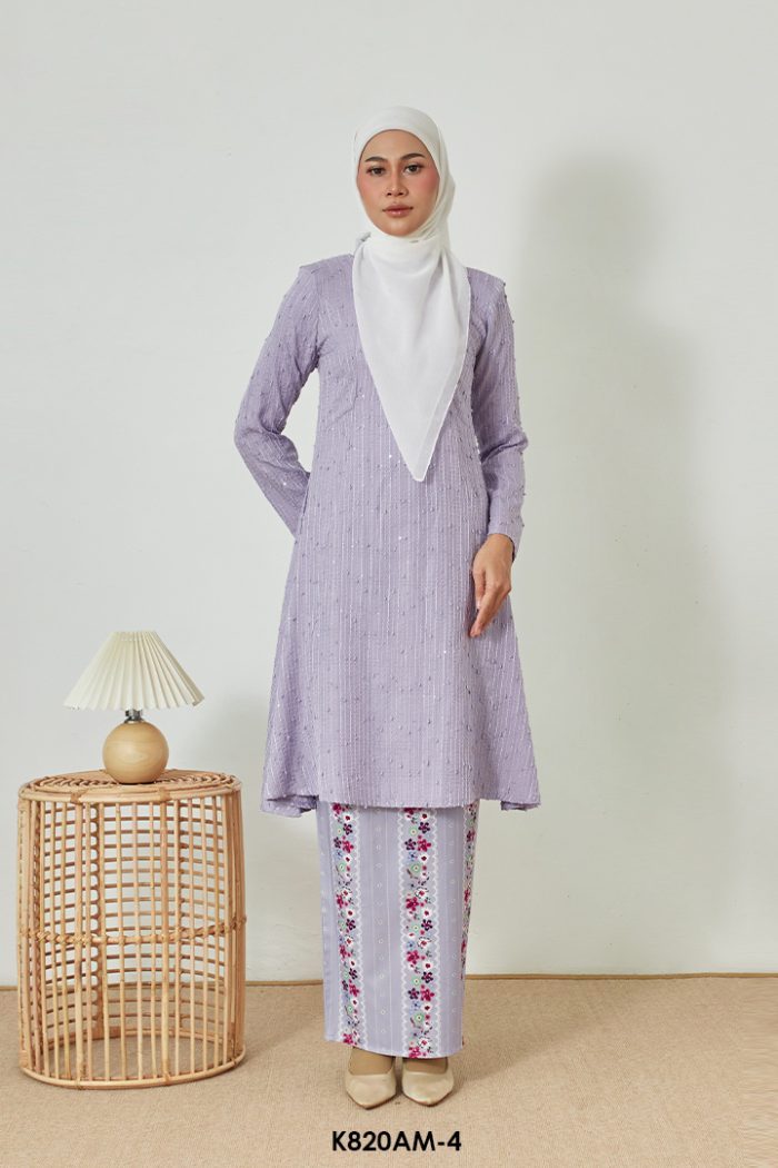 Ameera Kurung in Lavender (K820AM-4)