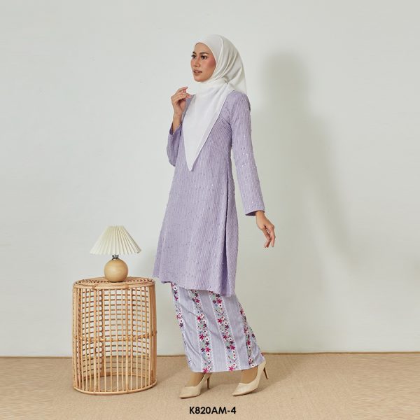 Ameera Kurung in Lavender (K820AM-4) - Image 2
