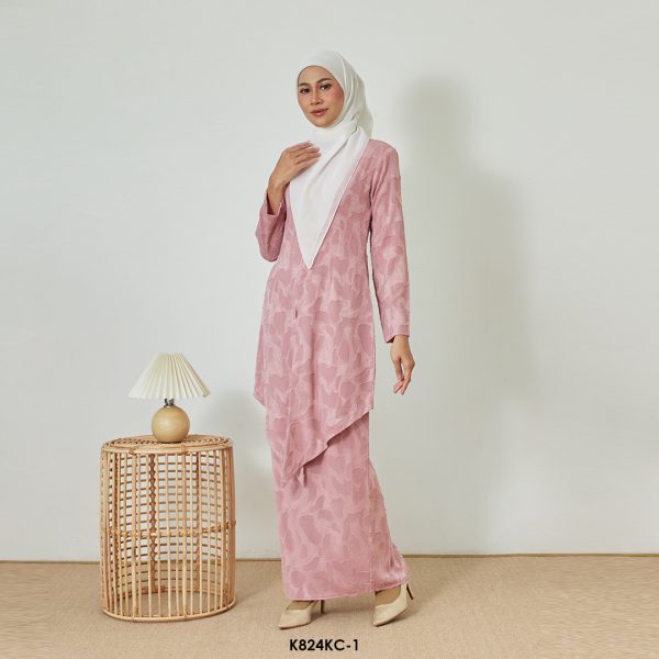 Kebaya Cindai in Pink (K824KC-1) - Image 2