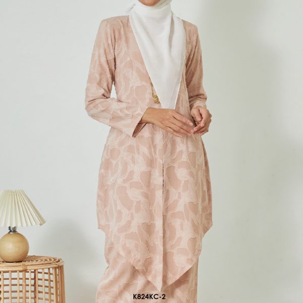 Kebaya Cindai in Pale Pink (K824KC-2) - Image 3