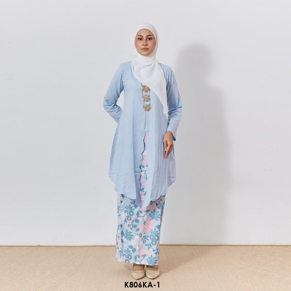 Kebaya Anggun 2.0 in Maya Blue (K806KA-1)