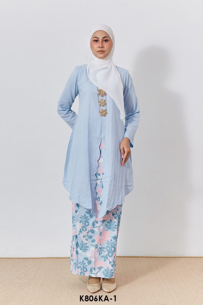 Kebaya Anggun 2.0 in Maya Blue (K806KA-1)
