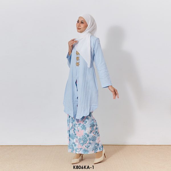 Kebaya Anggun 2.0 in Maya Blue (K806KA-1) - Image 2