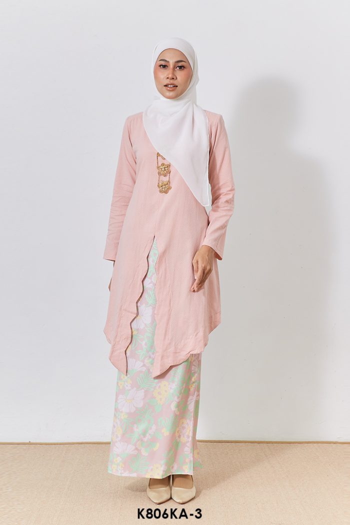 Kebaya Anggun 2.0 in Dusty Pink (K806KA-3)