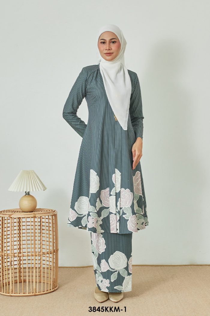Kebarung Kalthom in Dark Blue Green (3845KKM-1)