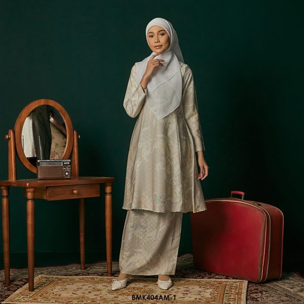 Ameera Kurung in Off White (BMK404AM-1) - Image 2