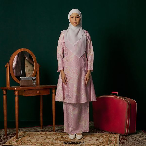 Ameera Kurung in Blush Pink (BMK404AM-3)