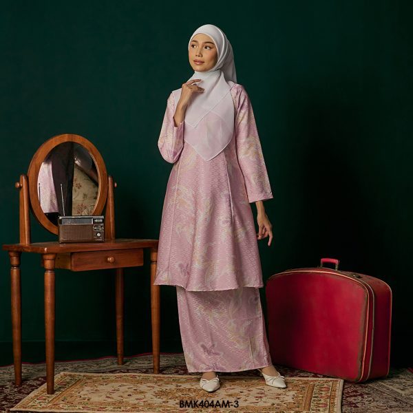 Ameera Kurung in Blush Pink (BMK404AM-3) - Image 2