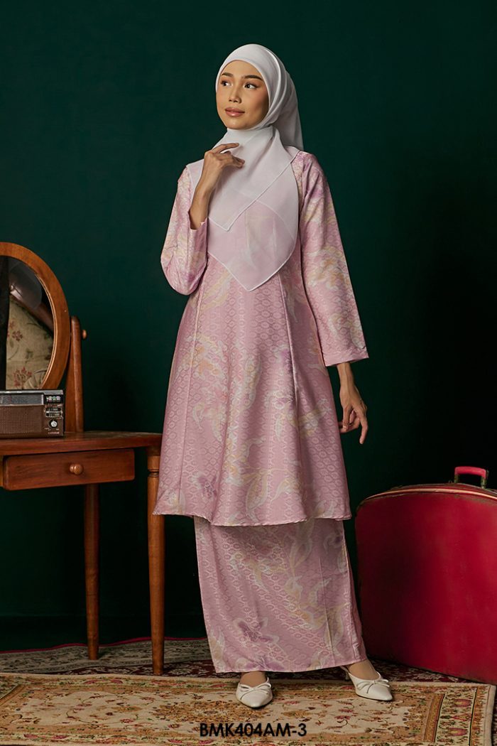Ameera Kurung in Blush Pink (BMK404AM-3)