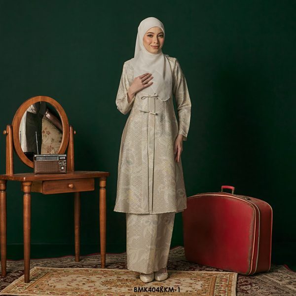 Kebarung Batiq Mia 3.0 Ribbon in Off White (BMK404KKM-1)