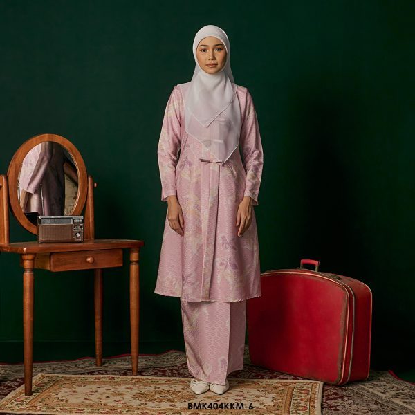 Kebarung Batiq Mia 3.0 Ribbon in Blush Pink (BMK404KKM-6)