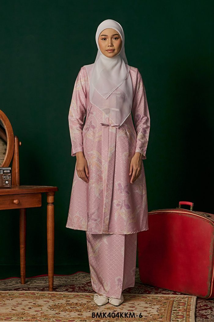 Kebarung Batiq Mia 3.0 Ribbon in Blush Pink (BMK404KKM-6)