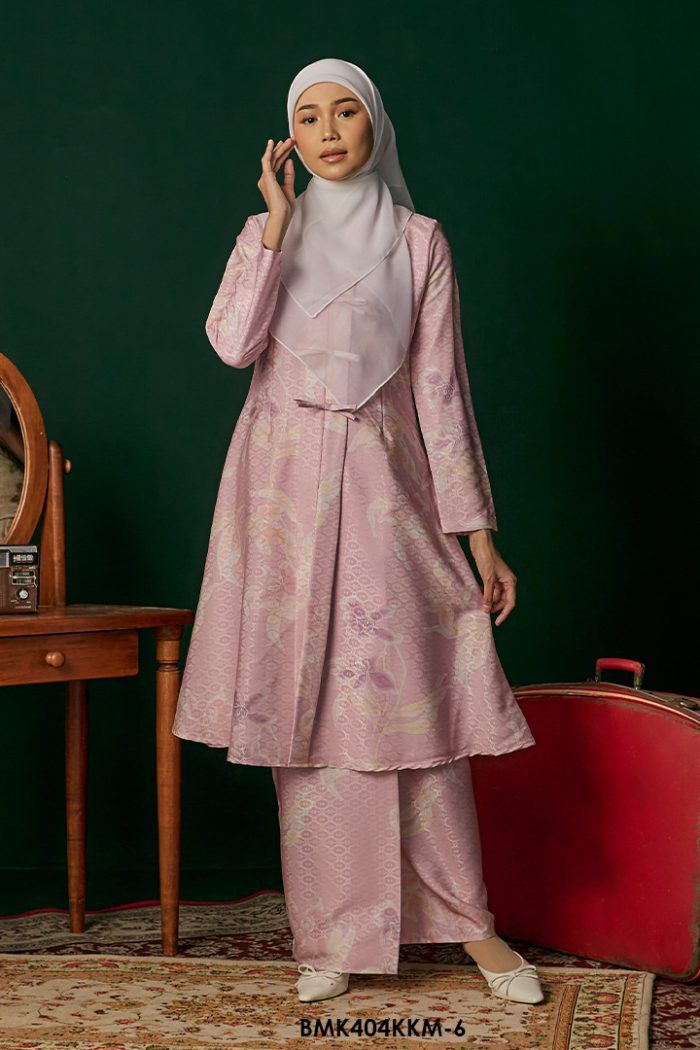 Kebarung Batiq Mia 3.0 Ribbon in Blush Pink (BMK404KKM-6)