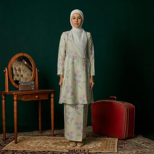 Juliana Kurung Batiq Mia in Baby Yellow (BMK418JK-2)