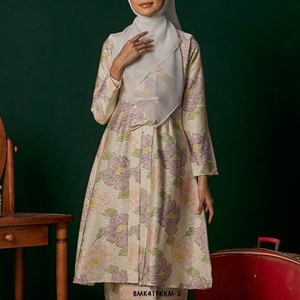 Kebarung Batiq Mia 3.0 Ribbon in Cream (BMK419KKM-3) - Image 3