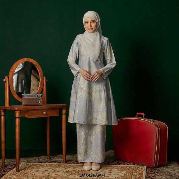 Ameera Kurung in Baby Blue (BMK426AM-1)