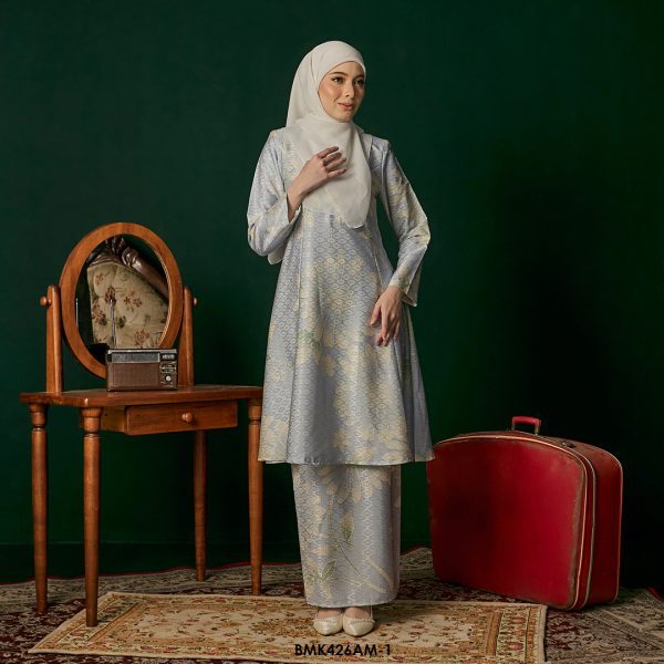 Ameera Kurung in Baby Blue (BMK426AM-1) - Image 2