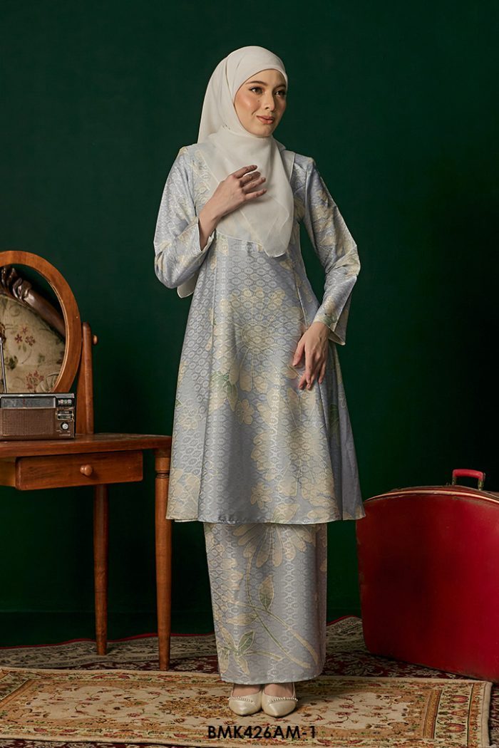 Ameera Kurung in Baby Blue (BMK426AM-1)
